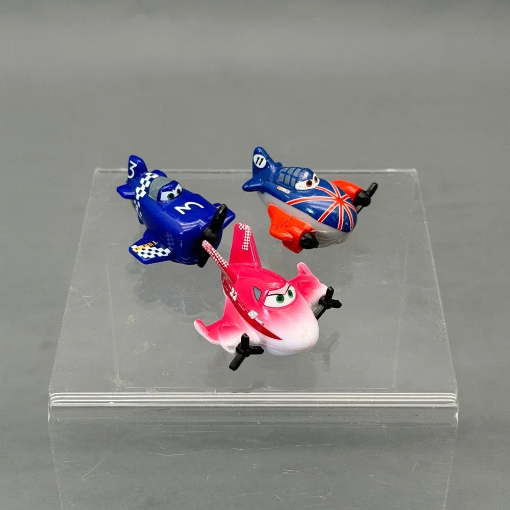 Disney Planes Micro Drifters Lot of 3 Mini Figures Rochelle Bulldog